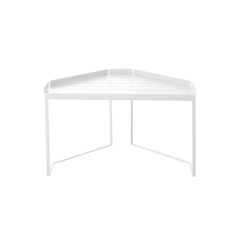 Large Stackable Corner Storage Rack Carbon Steel Construction Rusts Proof Designs Stand for Bathroom Kitchen Organization 1 белый