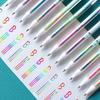 Sparkling Rainbow Gradient Gel Pens - Vibrant Glitter Colors for Art & Crafts