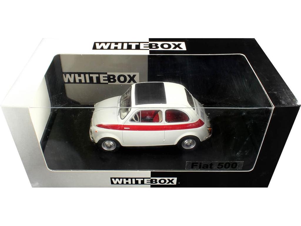 WHITEBOX Fiat 500 Cinquecento 1960 White FIAT 500 Diecast Model Car 1/24