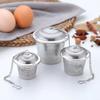 Stainless Steel Cooking Spices Infuser Fine Mesh Loose Tea Herbal Strainer Filter With Extended Chain Kitchen Accessories