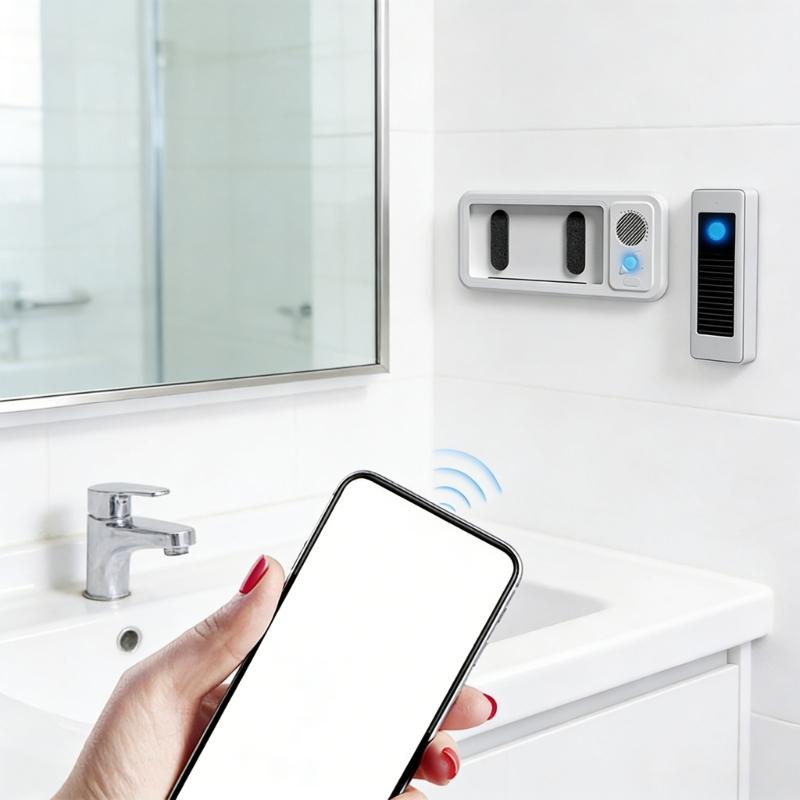 Waterproof Bluetooth-compatible Speaker Phone Holder For Shower With 360°Surround Sound Long Playtimes IPX4 Rate Bathroom Music Box