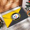 Pittsburgh Steelers Kristall Samt Teppich Weich Anti?Rutschfeste Fußmatte Bequemer Wohnzimmer Schlafzimmer Dekor Teppich