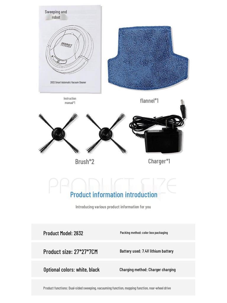 Smart Dual-Use Vacuum: Wet/Dry Mopping Robot - 3-in-1 Sweeping, Suctioning & Mopping Machine