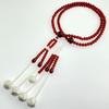 Myorenka Soka Gakkai Prayer Beads Black and Red PC 1 Shaku Medium Juzu Beads and Juzu Case Set with Odamaki Bonten SGI Prayer 0 Shaku Beads and White