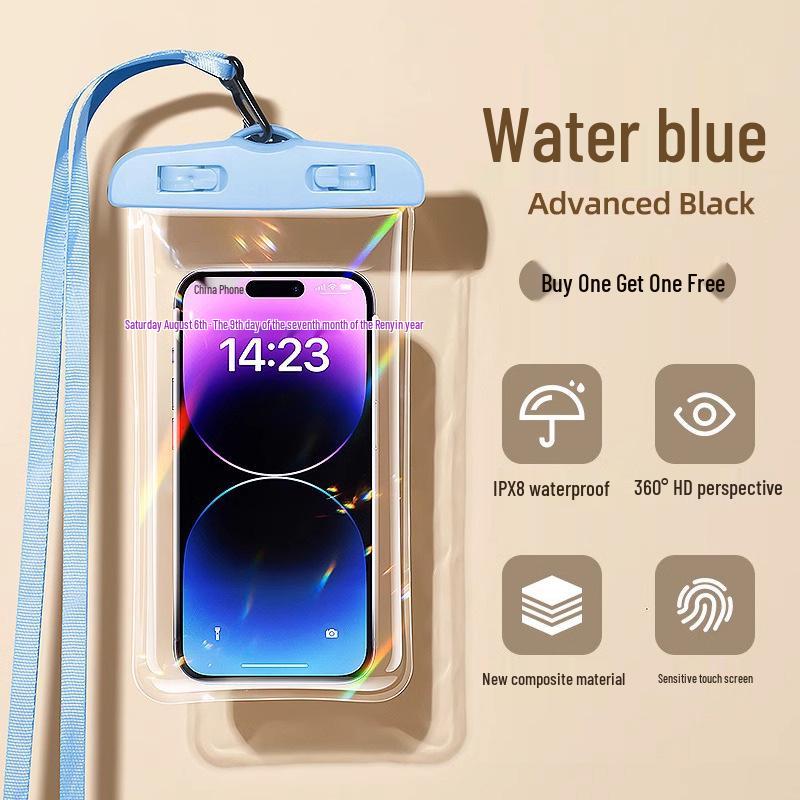 Waterproof Touchscreen Mobile Pouch: For Swimming, Rainproof, Neck Hanging, Underwater Photography, Rafting, and Travel.