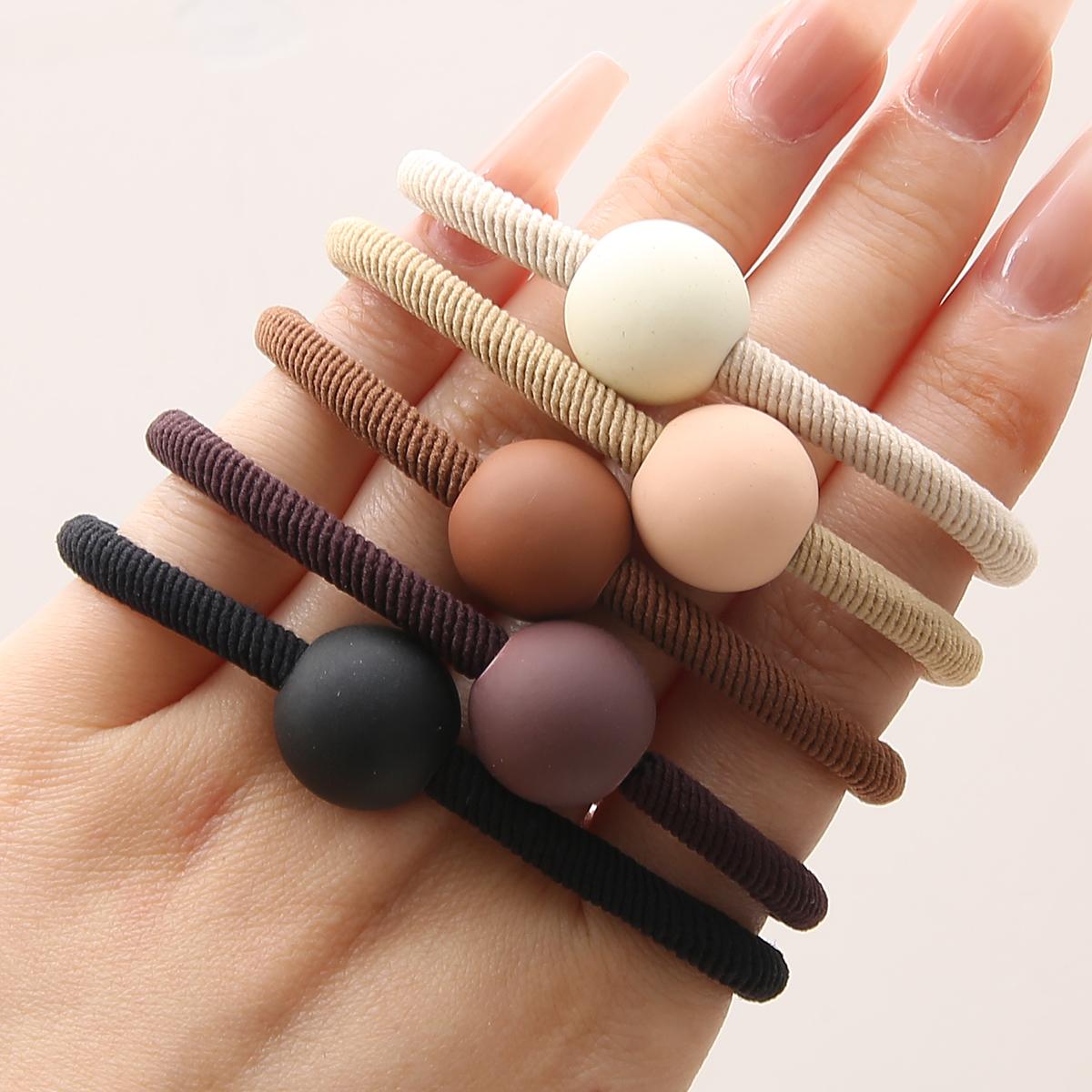 

5 шт. высокоэластичная прочная повязка на голову кольцо для волос головной убор модный головной убор для девочки милая резинка аксессуары для волос 02