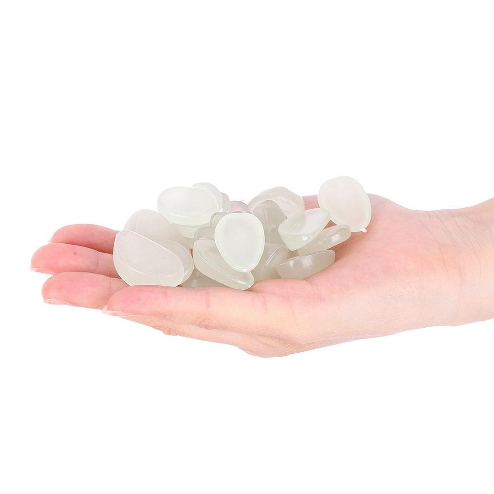 100 ks Svítící kámen Fluorescenční dekor Zahrada Dvůr Vnitřní Akvárium Krajinná dekoraceČirý