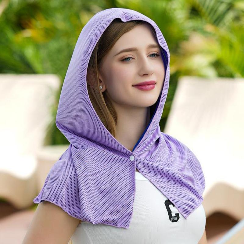 2026 Summer New Arrival Cooling Beach Shawl Sun Protection Breathable Uv Protection Sun Hat