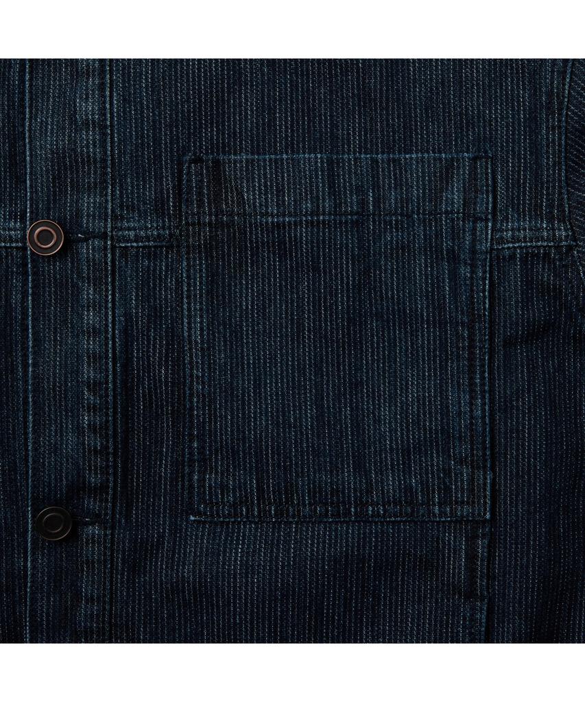 Customellow Blue Wale Denim Trucker Jacket Cwjas26122Bux
