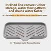 New Silicone Faucet Mat Kitchen Sink Tray Soap Dispenser Sponge Drain Pad Sink SplashDrying Mat Countertop Storage Tray SoapTray