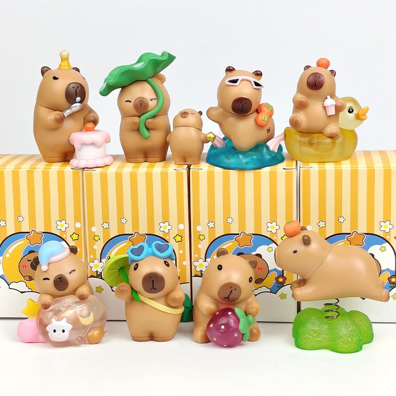 Capybara Alltags PVC Schreibtischspielzeug Sammlerstück für Kinder und Geschenke