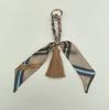 Zijden Sjaal Leer Kwastje Sleutelhanger: Veelzijdig Dames Tas Ornament Accessoire