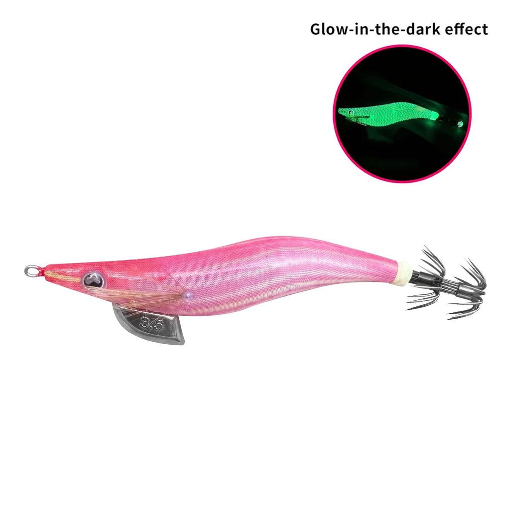 Artificial Hard Bait Luminous Squid Jig Sea Fishing Lure Octopus 3.5#3.0 # 2.5 # Japan Fishing Tackle