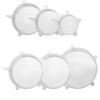 6pcs Stretch Silicone Lids Airtight Fresh Food Storage Covers Reusable Bowl Cover