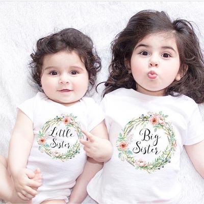 baby and little girl matching outfits