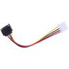 Sata To Ide Power Cable 15 Pin Sata Male To Molex Ide 4 Pin Female Cable Adapter