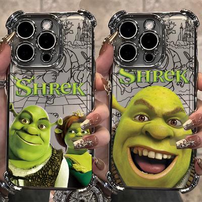Cartoon Funny Movie Shreks Plating Phone Case For Xiaomi Redmi 15 A3 15C 14C 13C K50 A1 Note 15 14 13 12  Pro Plus 4G 5G Anti