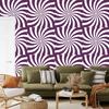 Hippie wallpaper background white and plum for living room and bedroom 50x1000