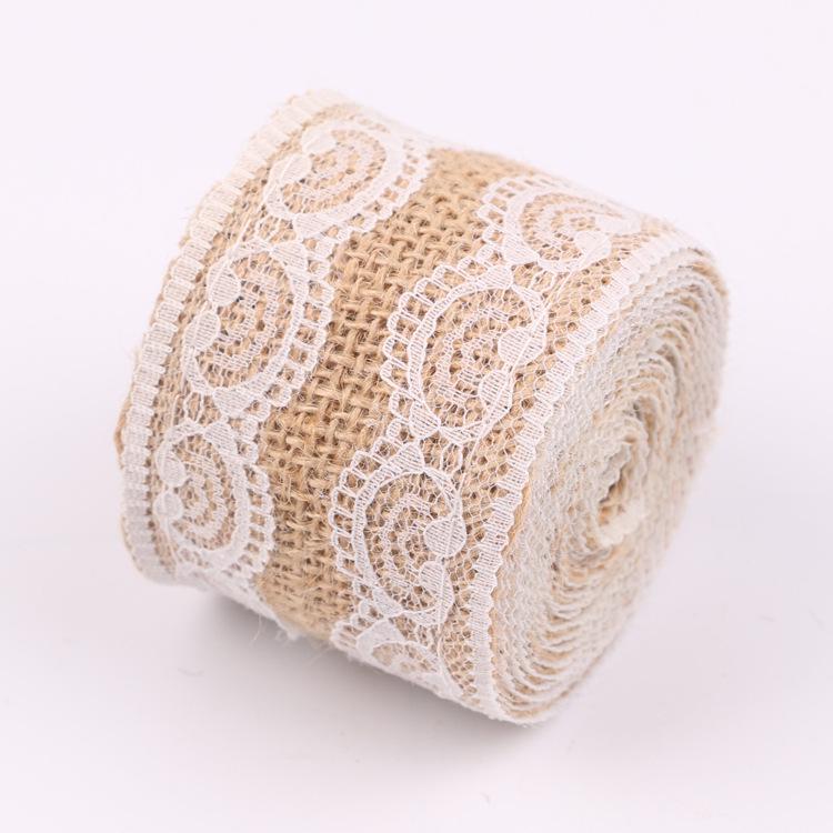Linen Lace Roll for Christmas Wedding Crafts