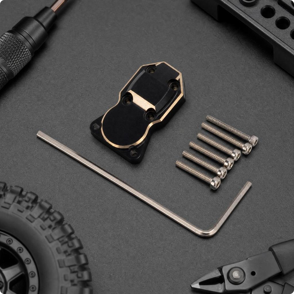Axial SCX24 Brass Axle Cover Sturdy for Trail Runs, Display Builds