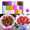 Colorful Handmade Crepe Paper DIY Material Rose Telescopic Curling Paper for Home Student Party Decoration