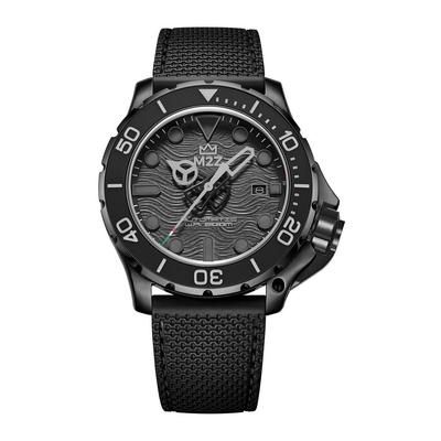Diver 200 Saphirglas Schwarzes Armband Schwarzes Zifferblatt Automatik Taucheruhr 200-009 200M Herrenuhr