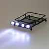 Roof Rack Luggage Carrier with LED Light Bar for 1/10 Traxxas Defender TAMIYA CC01 Axial SCX10 RC Car Prts Accessories