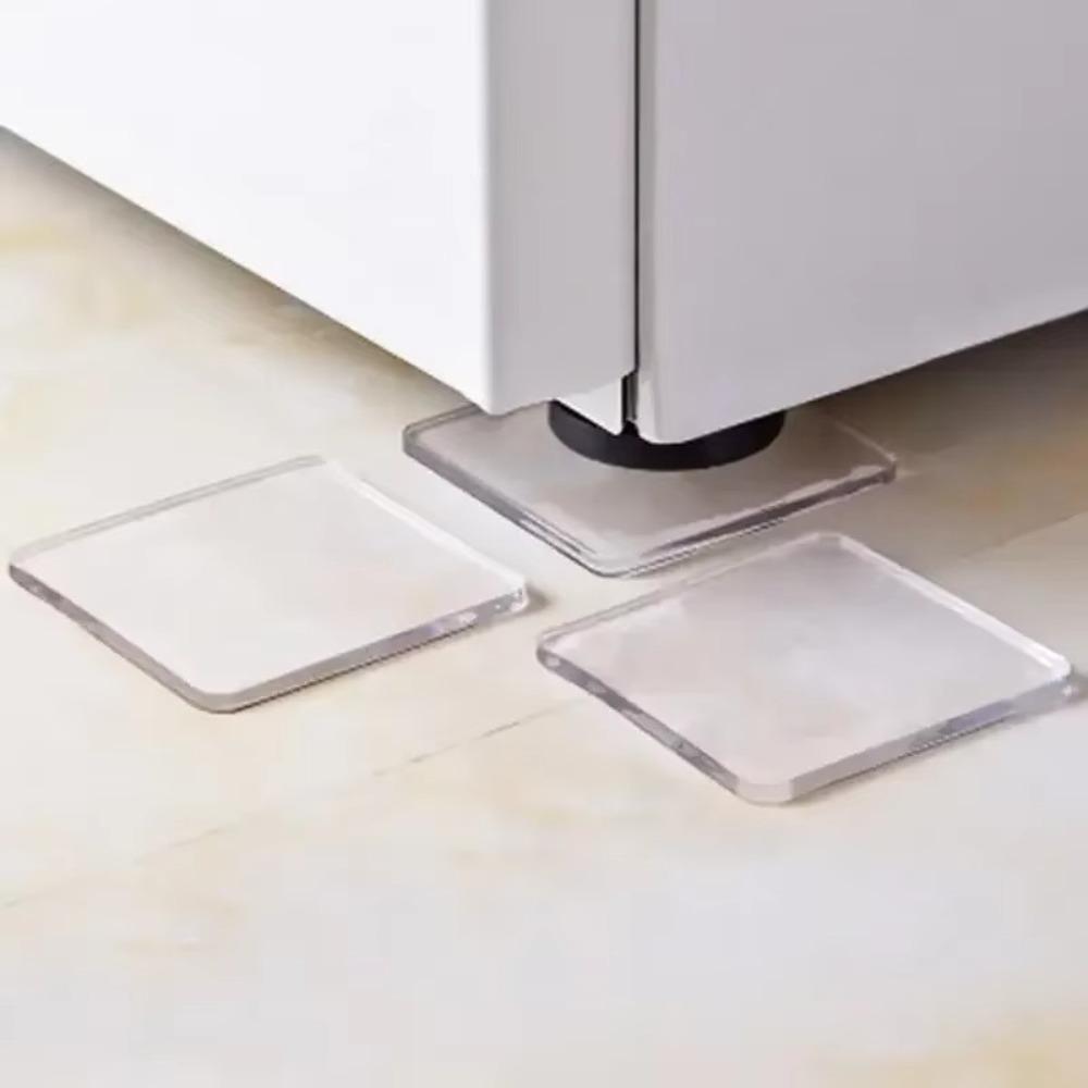 4pcs Silicone Non-Slip Mat Self-Adhesive Floor Protector Furniture Leg Slider Pads Home Bathroom