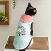Cat Clothes Spring and Summer Breathable Plaid Bubble Bow Tie Vest Blue Cat Kitten Hairless Cat Dog Pet Clothes