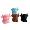 Highland Cow Pen Holder Makeup Brush Organizer Plastic Desktop Decor Cute Desk Accessory for Pens Scissors Office Supplies