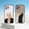 K-Kristen Stewart Phone Case For iPhone 17,16,15,14,13,12,11 Plus,Pro Max,SE4Soft Silicone Black Cover
