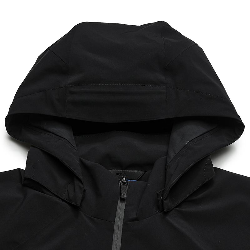 Fila Blue Fashion Trend Classic Versatile Woven Hooded Jacket Men Jackets F11M542711FBK