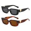 Retro Rectangle Sunglasses Women/Men Unisex with Fashion V-shaped Foots Outdoor Sunshade