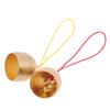 Messingglocke Windspiel Anhänger DIY Handgemacht Weihnachts-Windspiele Glocke Zuhause Jahresdekoration Diebstahlsichere Türklingel Klingel