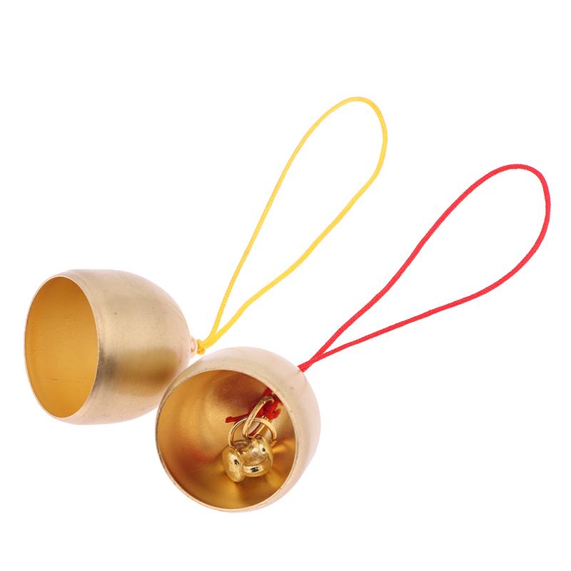 Messingglocke Windspiel Anhänger DIY Handgemacht Weihnachts-Windspiele Glocke Zuhause Jahresdekoration Diebstahlsichere Türklingel Klingel