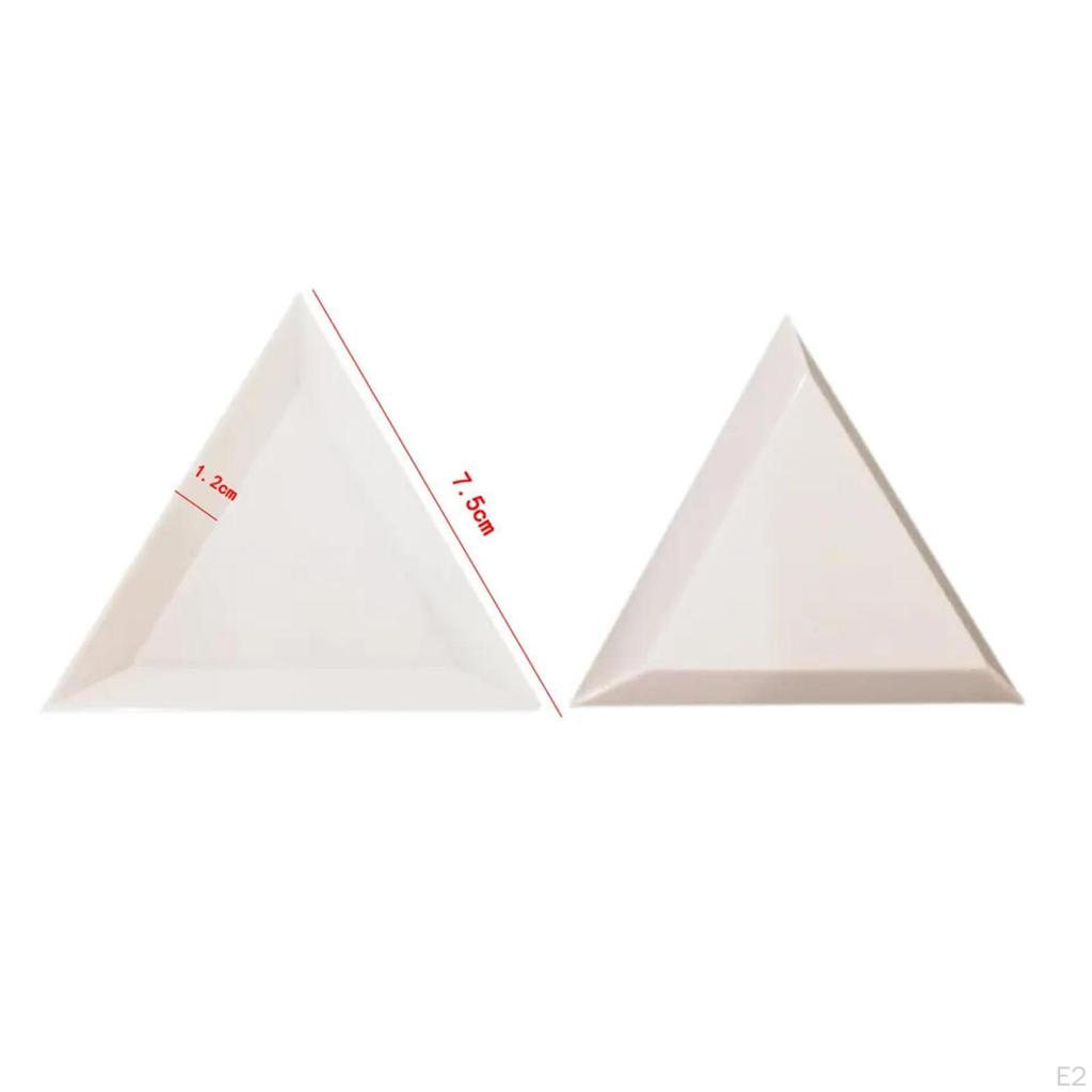 50 Pieces Bead Sorting Trays Triangle Sorter Tray Multifunctional Picking Plates