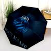 1 PC Automatic Folding Umbrella - Club Brugge KV Custom Name Pattern, Portable & Foldable Design with 8 Ribs, Christmas Birthday Gifts