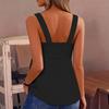 Women's Patchwork Backless Button,down Top