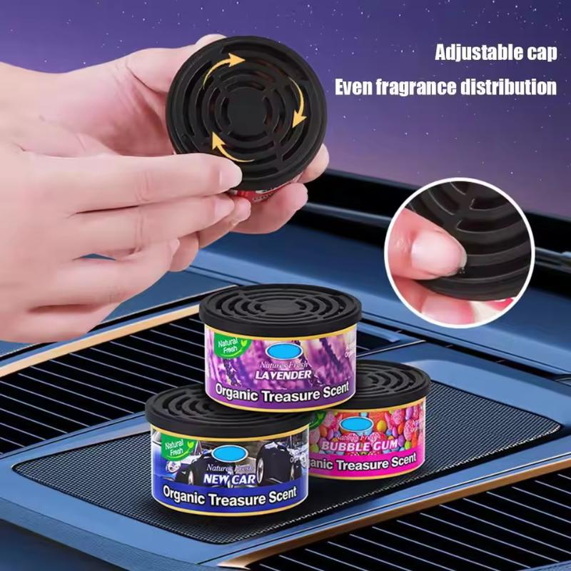 1Pc Car Aromatherapy Perfume Air Freshener Fragrant Wood Canned Essential Oil Long-Lasting Deodorant Fragrance Bedroom Ornaments