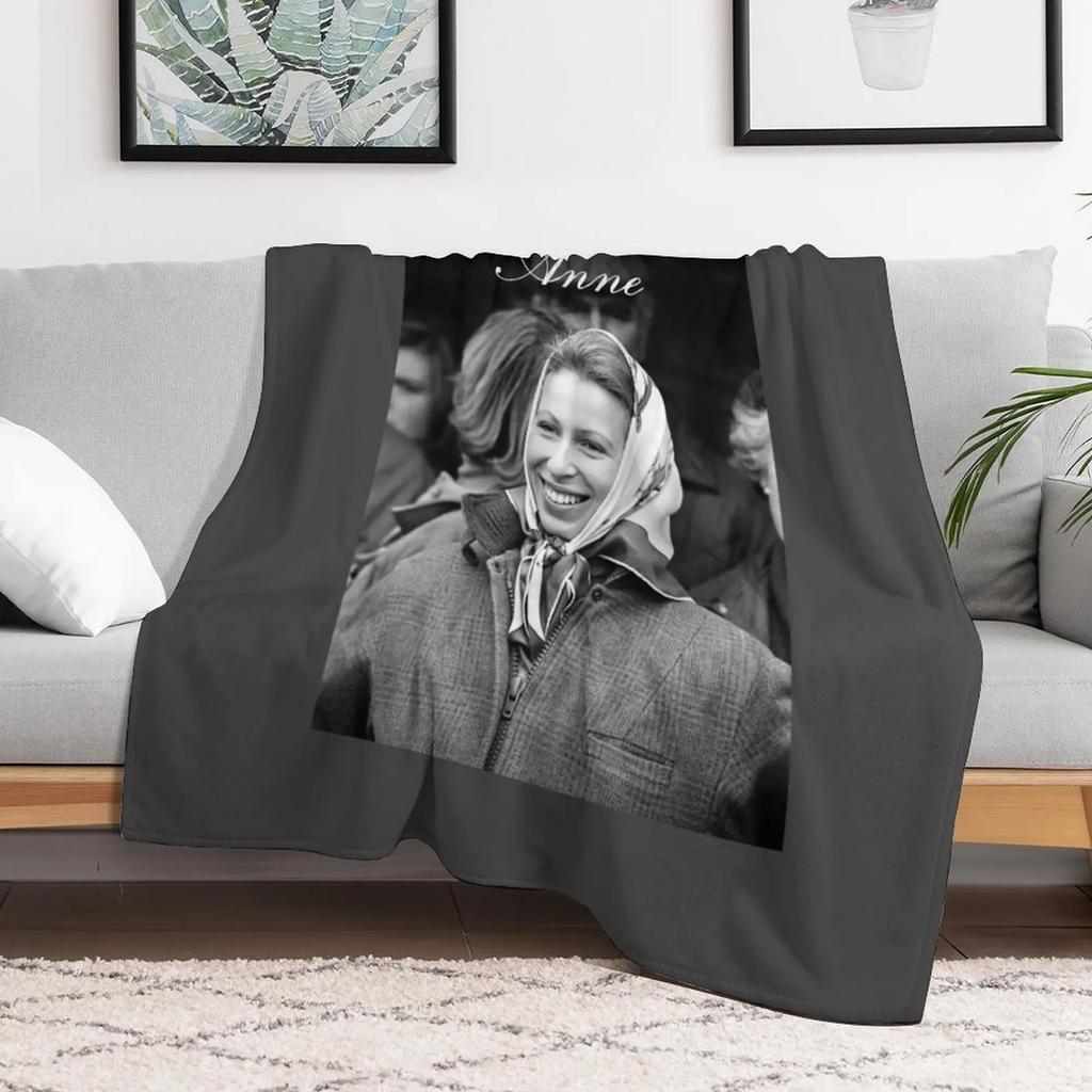 Neue HRH Prinzessin Anne 1976 Wohndecke Warme Akzentdecke für Wohnzimmerdekoration