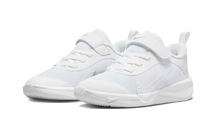 Nike Omni Multi Court Slip Resistant Cushioning Abrasion Resistant Low Top Kids Lifestyle Shoes White DM9026-100