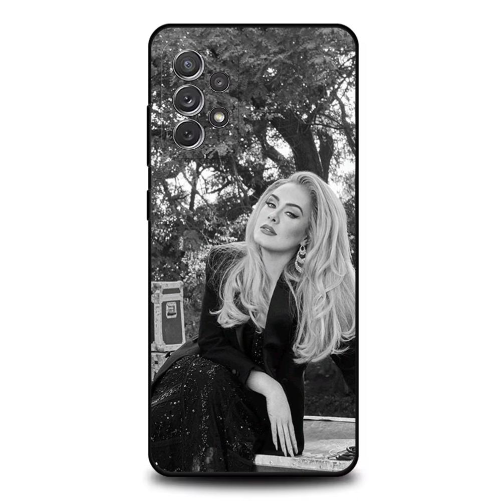 Singer A-Adele Phone Case For Samsung S25,S24,S21,S22,S23,S30,Ultra,S20,Plus,Fe,Lite,Note,10,9,5G Black Cover