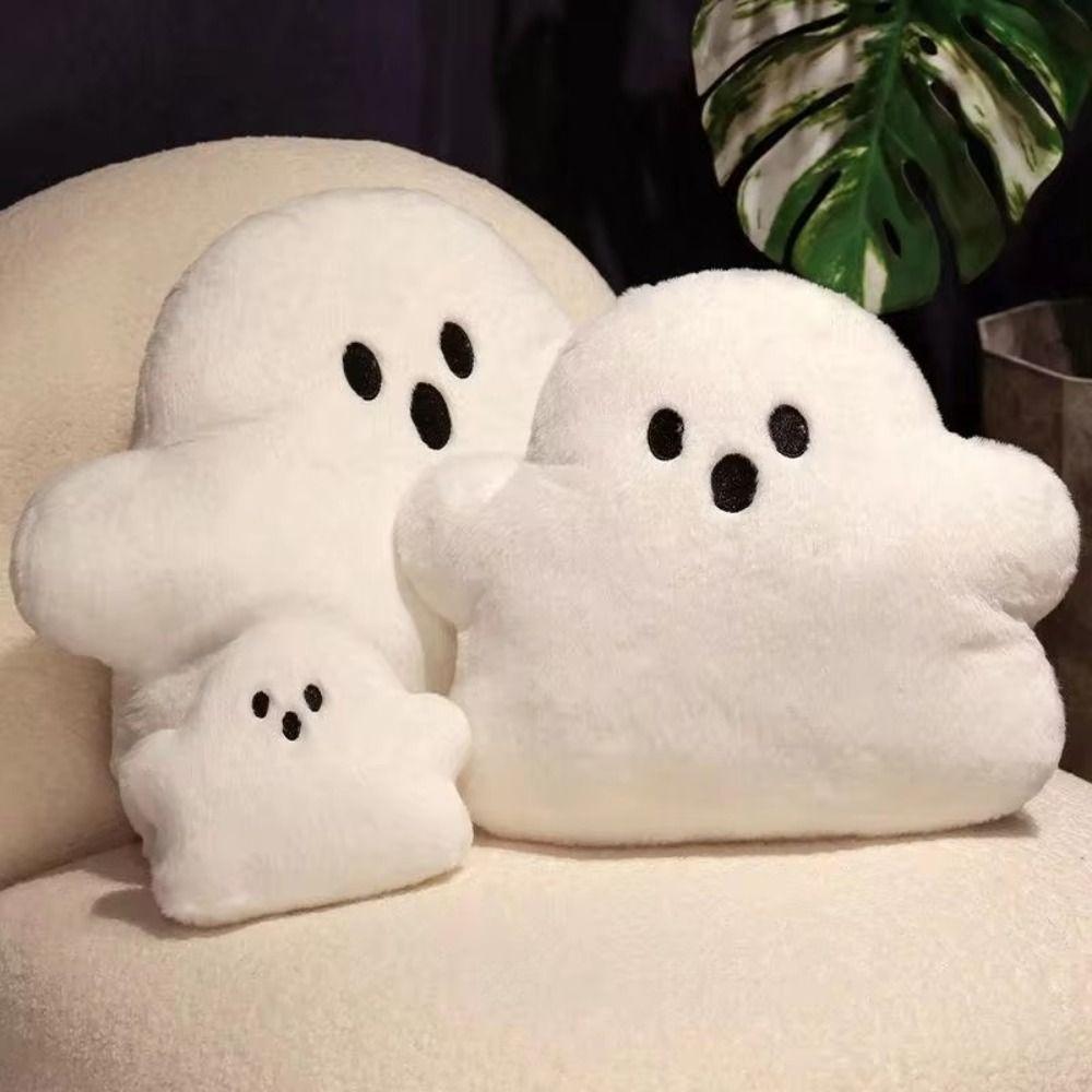 Kawaii Cushion Cotton Plush Toy Home Decor White Cloud Ghost Pillow  Halloween