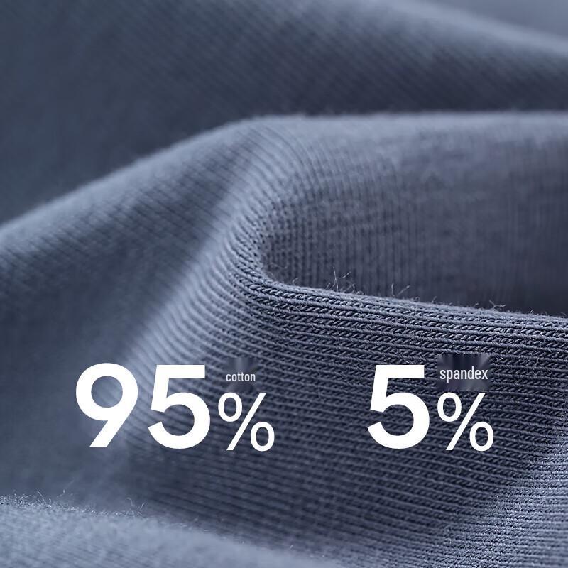 Jianjiang Men's 7A Antibacterial Pure Cotton Boxer Briefs (3-Pack)