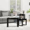 VidaXL Nesting Tables 3 Pcs Black Engineered Wood 808604