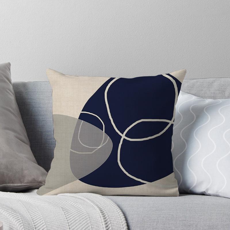 Decorative Home Pillow Case Cushion Covers 45*45 Nordic 40*40 40X40Cm 50X50Cm Irregular Color Block Living Room Boho Geometric