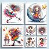 Full Embroidery Eco-cotton Thread 11CT Printed Girl Cross Stitch Kit Art