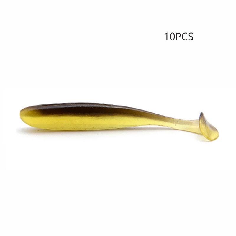 Fishing 10pcs Ttail Soft Lure Grouper Snapper Snakehead Perch Bait Longcasting