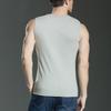 Herrenweste aus gekämmter Baumwolle (40 Count): Unterwäsche aus reiner Baumwolle, Sportunterwäsche aus reiner Baumwolle, Tanktop mit weiten Schultern, Basisschicht für Frühling/Sommer.