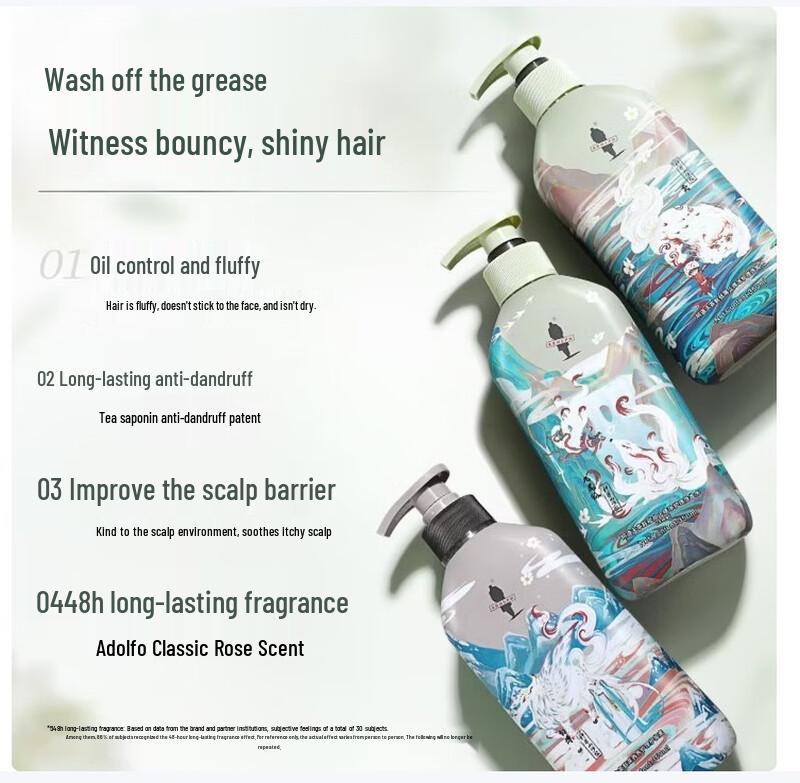 Adolph Tea Seed Anti-Dandruff & Moisturizing Shampoo